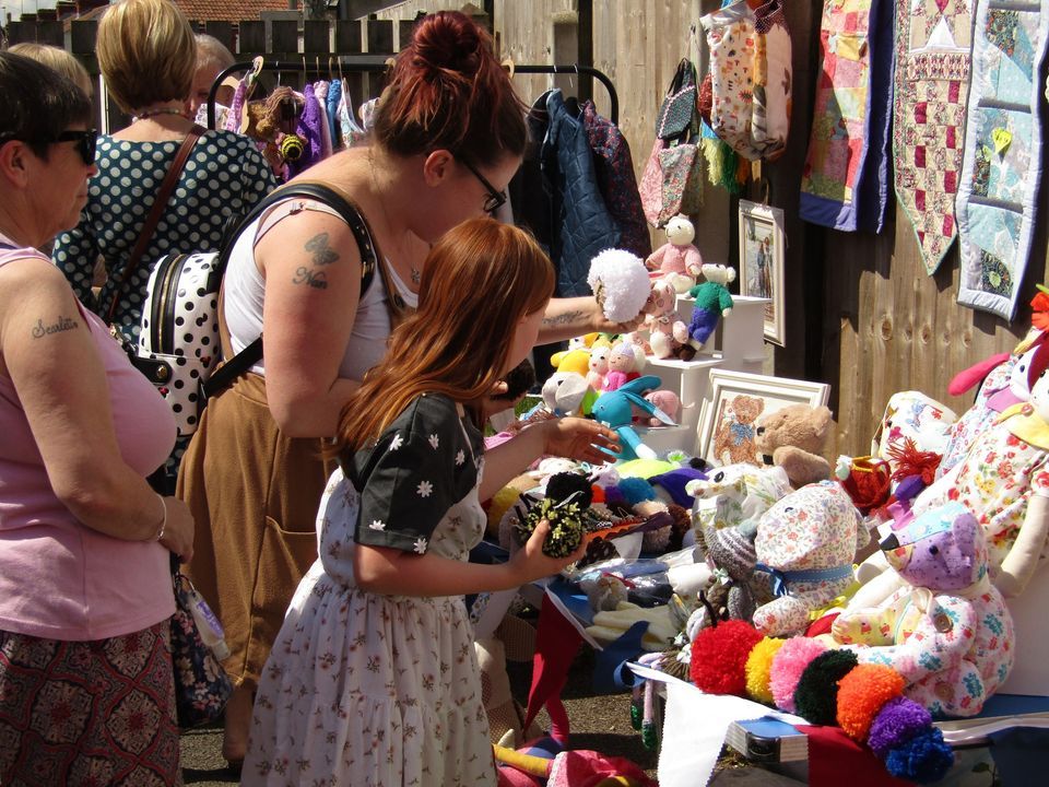 King Charles III Celebration High Street Market at Tithe Barn, Shirehampton.