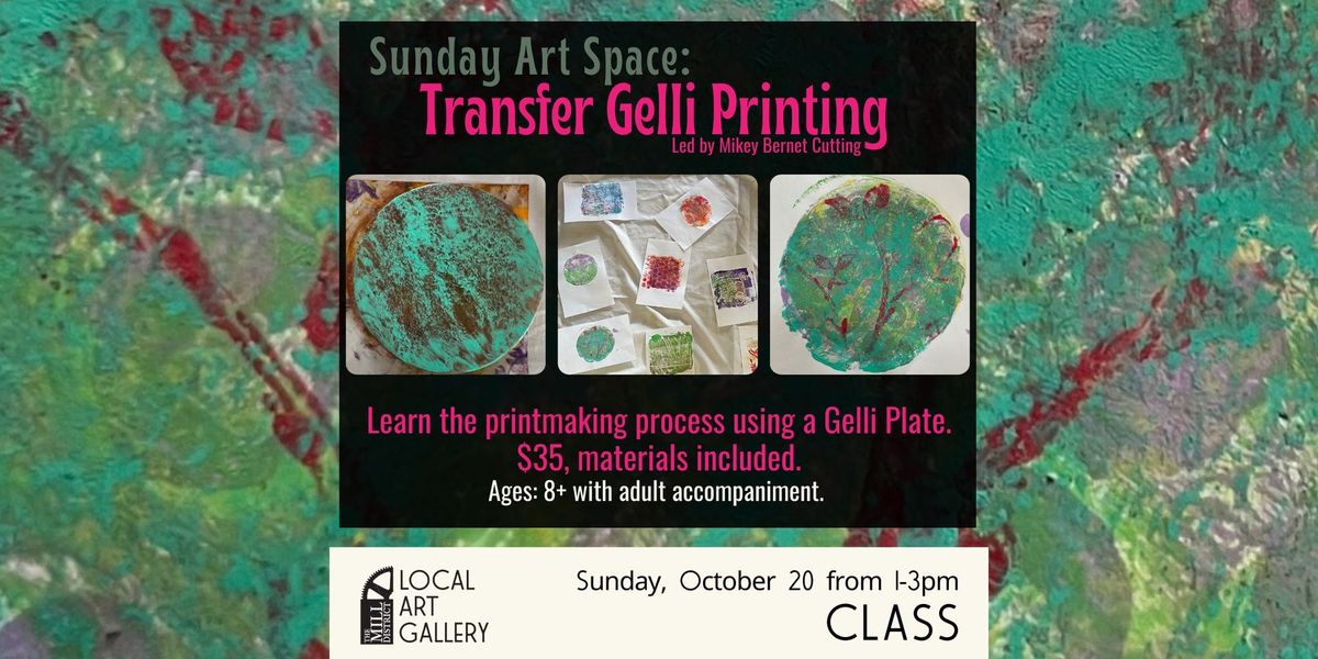 Transfer Gelli Printing with Mikey Bernet Cutting