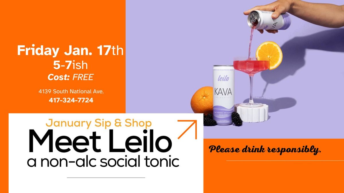 January Sip & Shop: KAVA non-alc social tonic