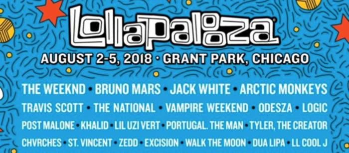 Lollapalooza 2018 - (Passes Available Here)