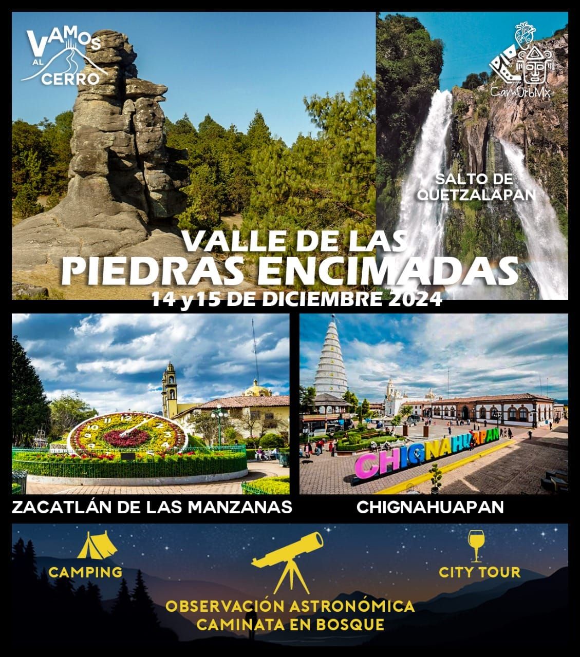 Piedras Encimadas, cascada y pueblos m\u00e1gicos 