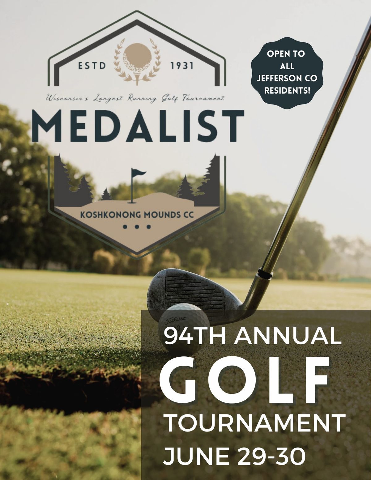 Jefferson County Golf Tournament: Medalist Championship