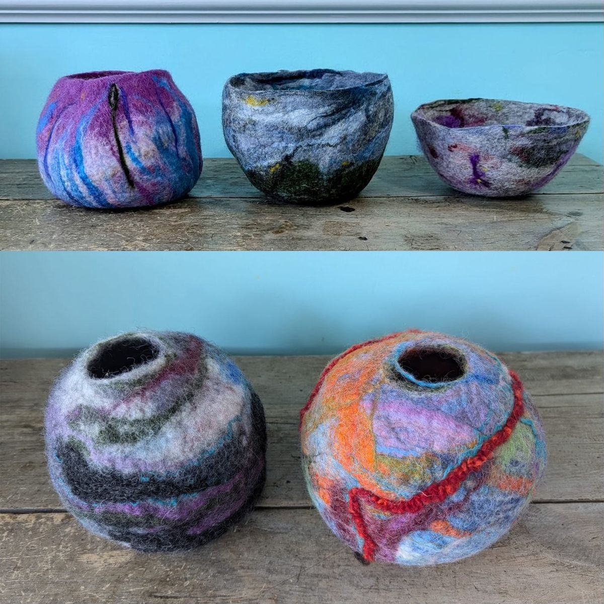 Felted Vessels & Bowls