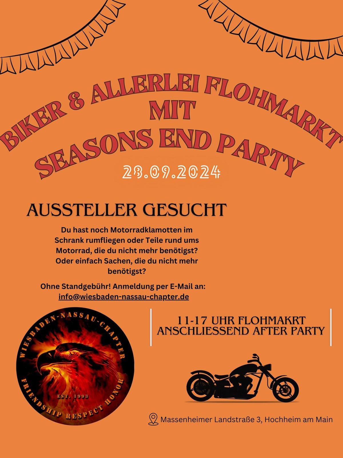 Biker & Allerlei Flohmarkt mit Seasons End Party