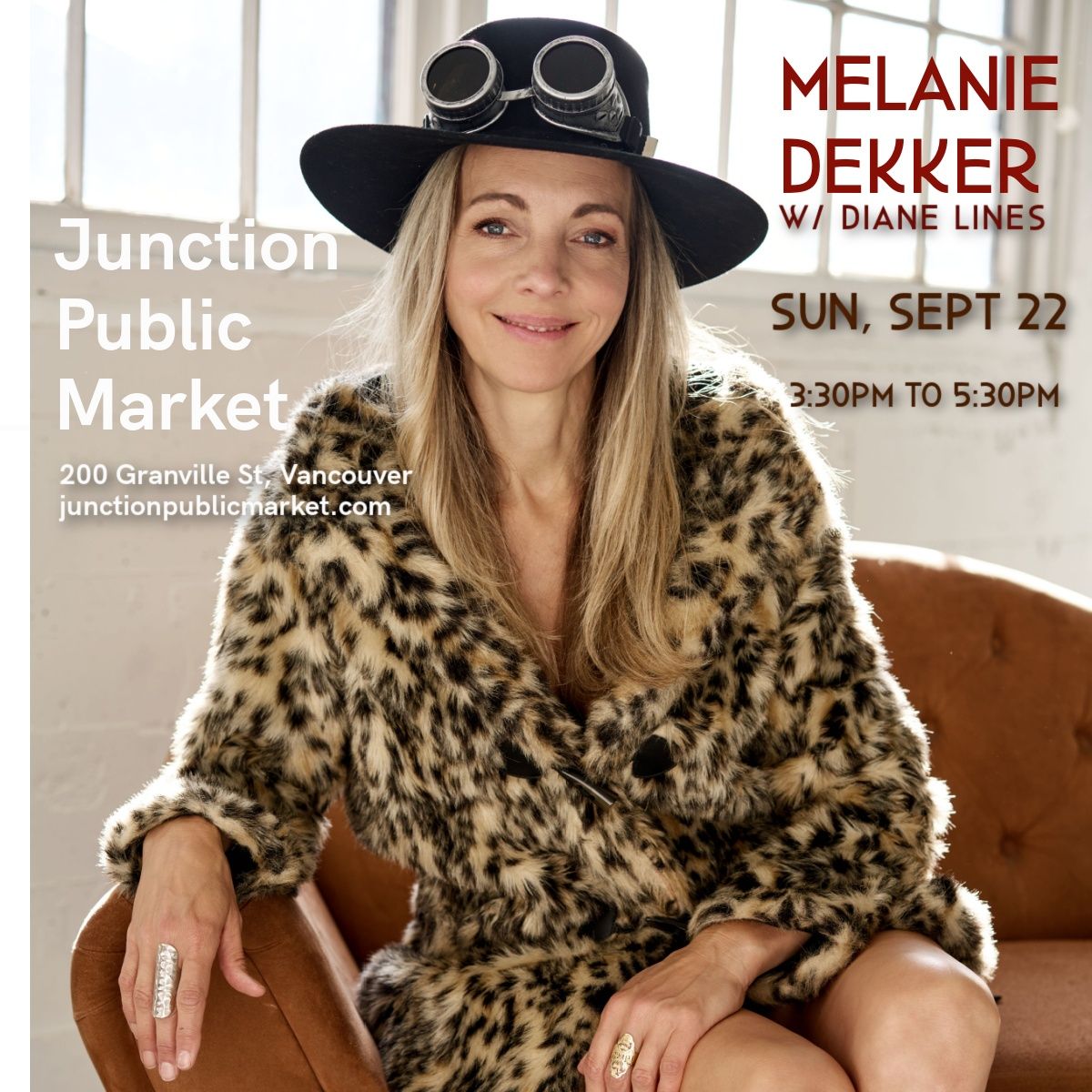 Melanie Dekker w\/Diane Lines on stage at the Junction Public Market 