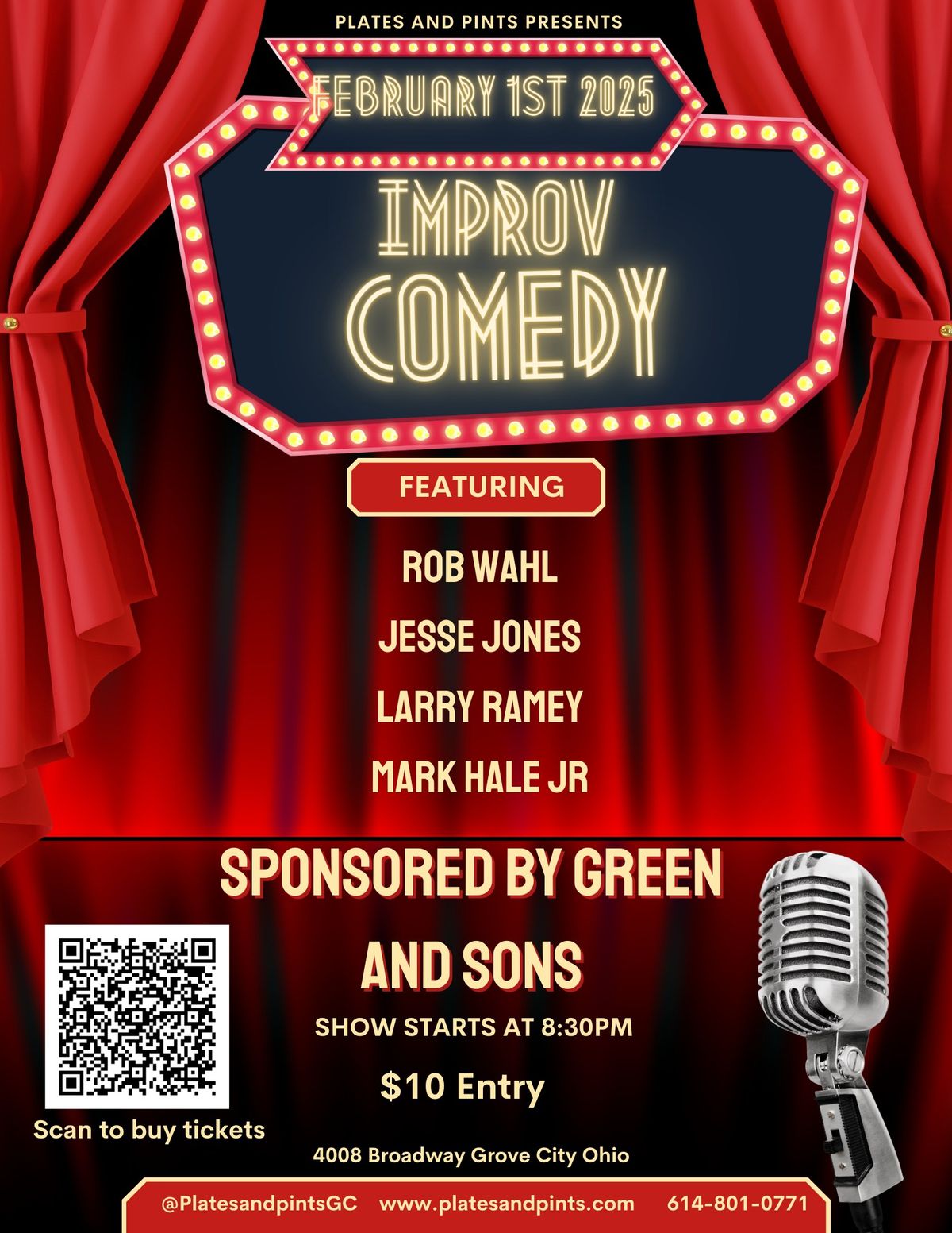 Improv Comedy Night @ Plates and Pints 