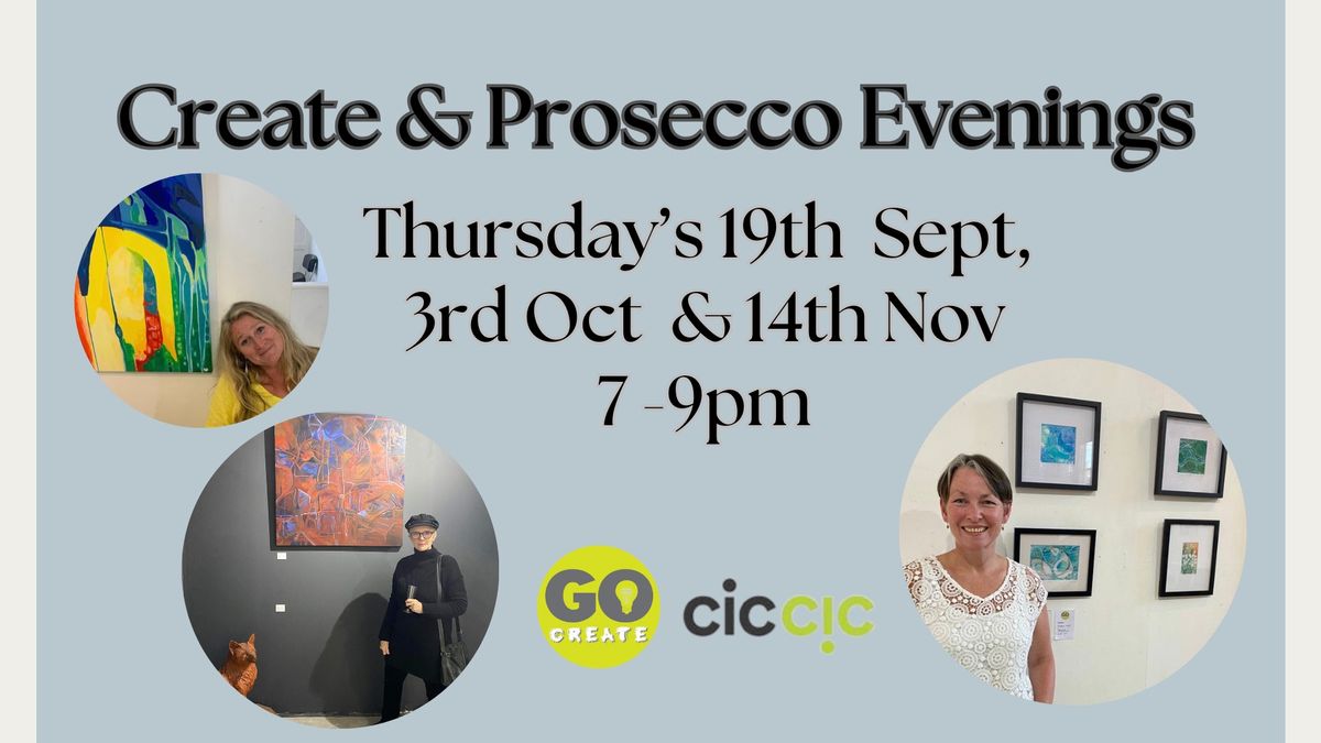 Create & Prosecco Event with Artist Janet Glynn Smith