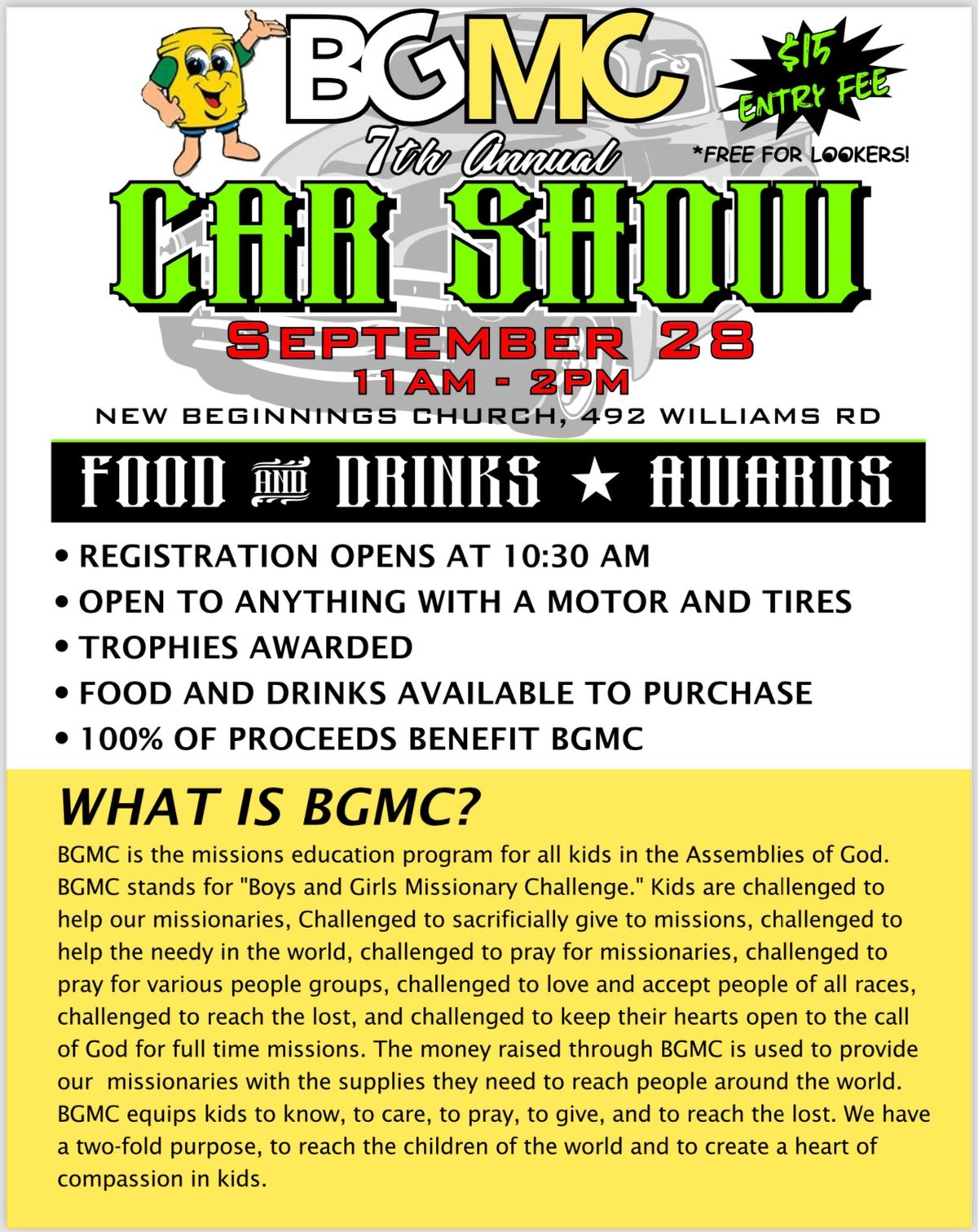 7th annual BGMC Car Show