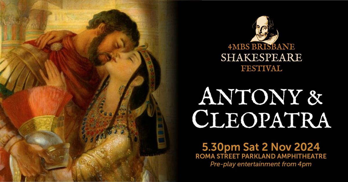 Shakespeare in the Park | ANTONY & CLEOPATRA | Sat 2 Nov 2024