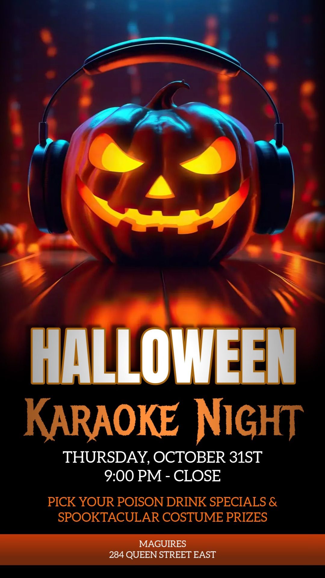 Halloween Karaoke Night \ud83c\udfa4\ud83c\udf83\ud83d\udc7b\ud83c\udf7a