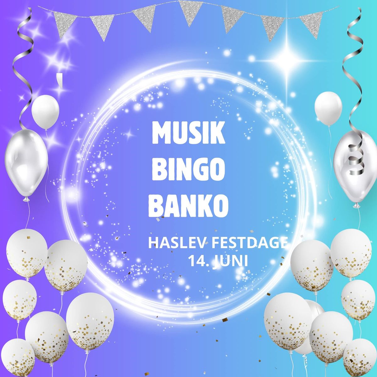 Haslev festdages Musik Bingo Banko Party\ud83c\udf89