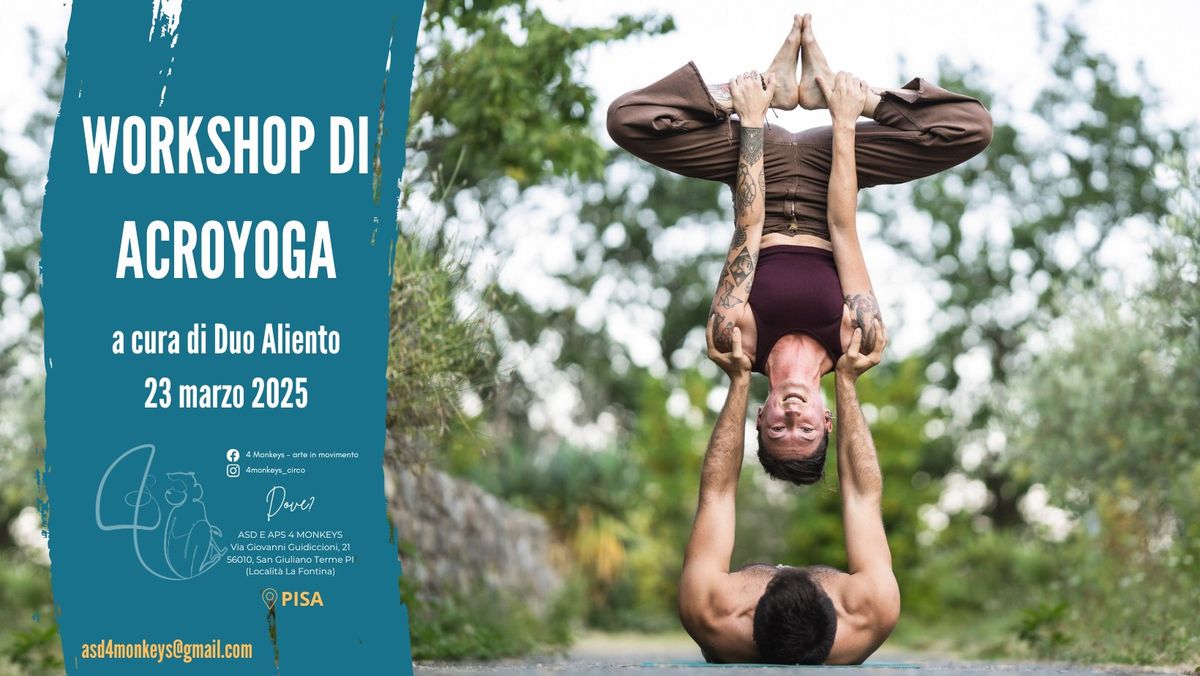 Workshop di acroyoga \/\/ Duo Aliento \/\/ 23 marzo \/\/ Pisa