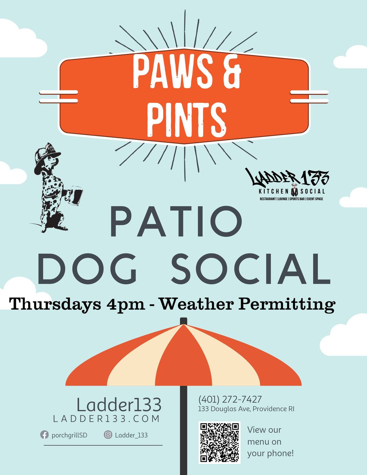 Paws and Pints Patio Dog Social 