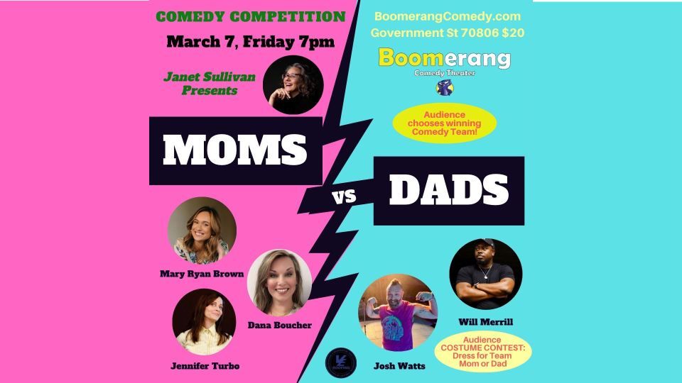 JANET SULLIVAN PRESENTS: MOMS vs DADS - Stand Up Comedy Competition