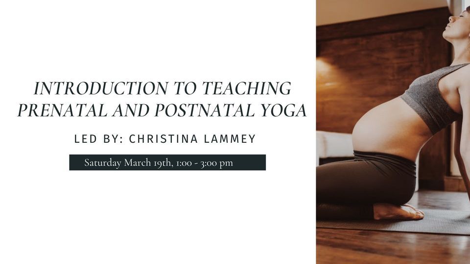 Introduction to Teaching Prenatal and Postnatal Yoga