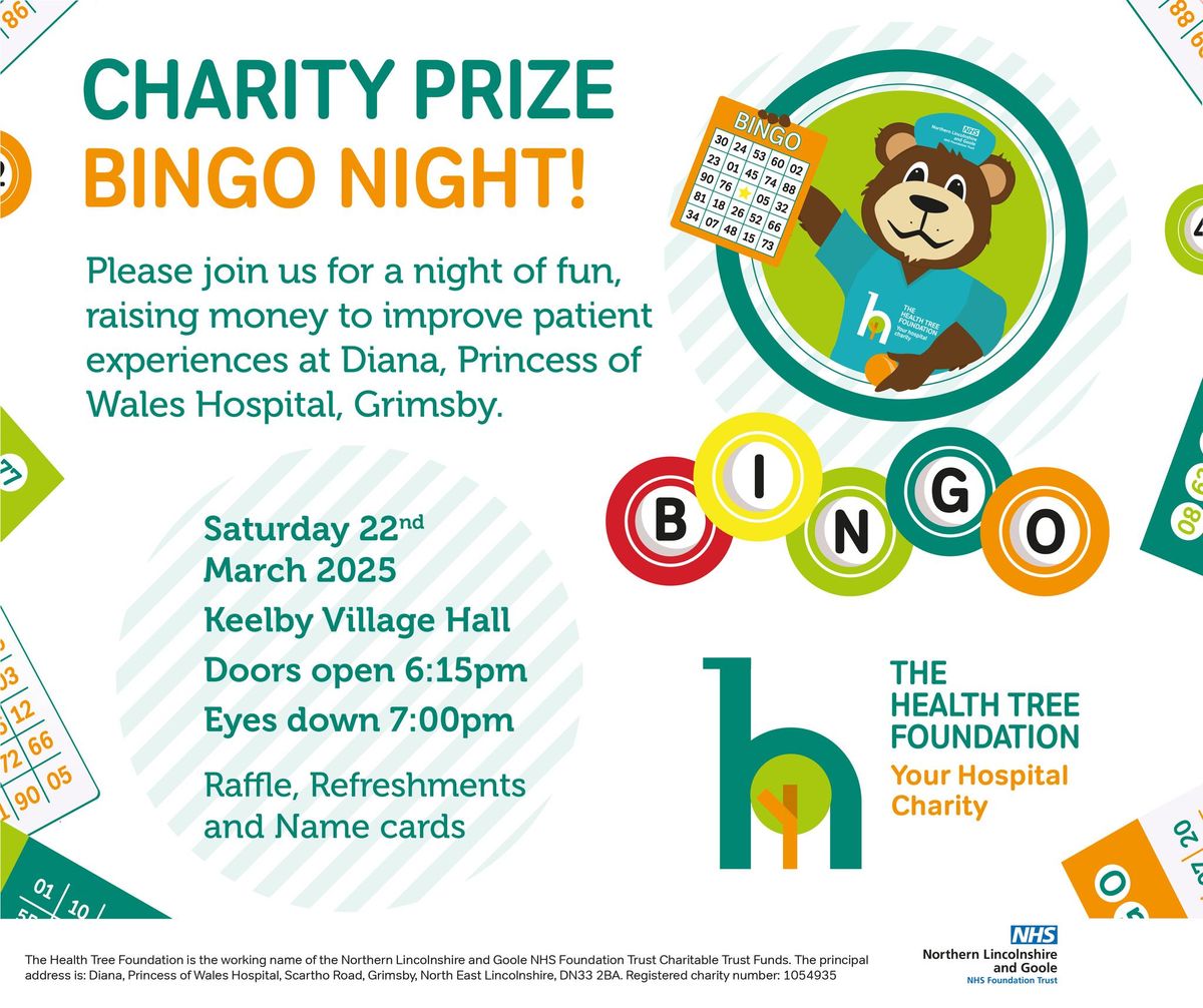 Charity Prize Bingo - Keelby 