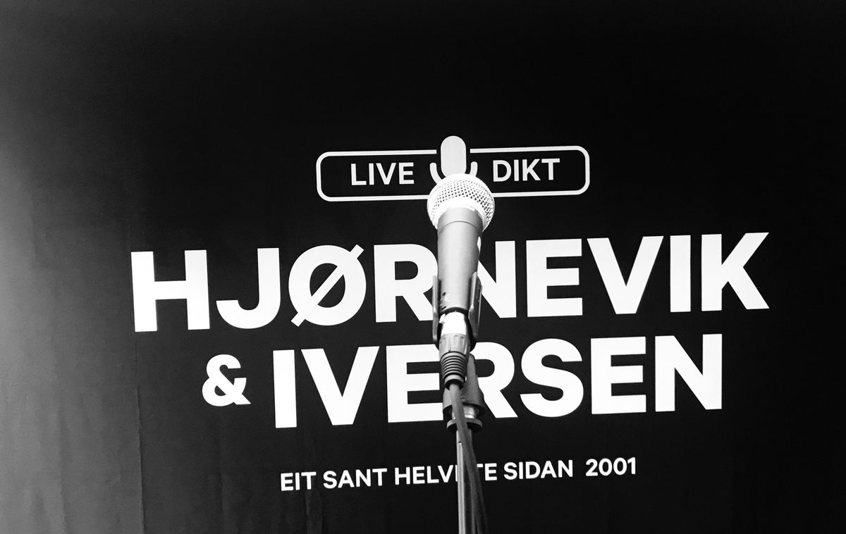 Jon Hj\u00f8rnevik og Dagfinn Iversen. Dikt Live. - Baracoa Asker