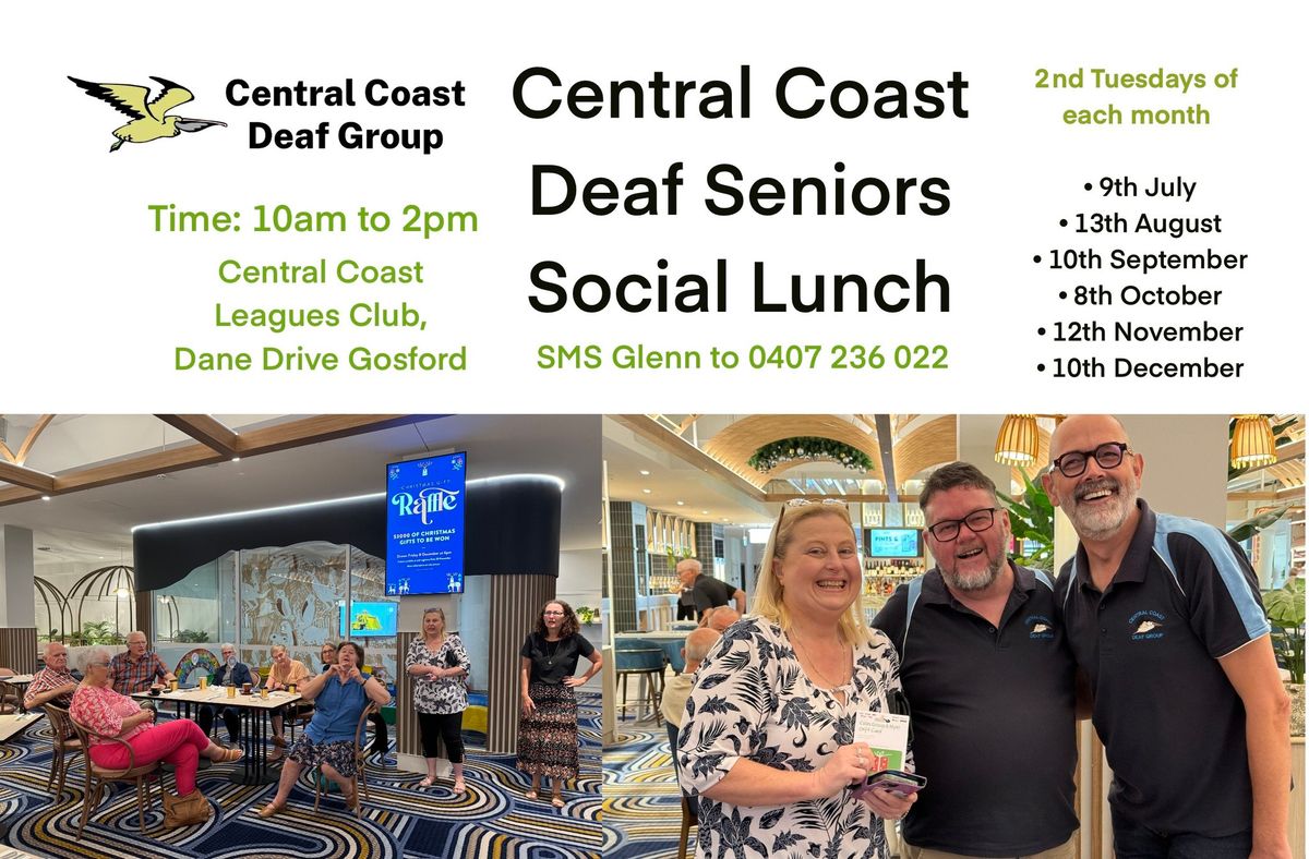 Deaf Seniors July Social Lunch at CCLC