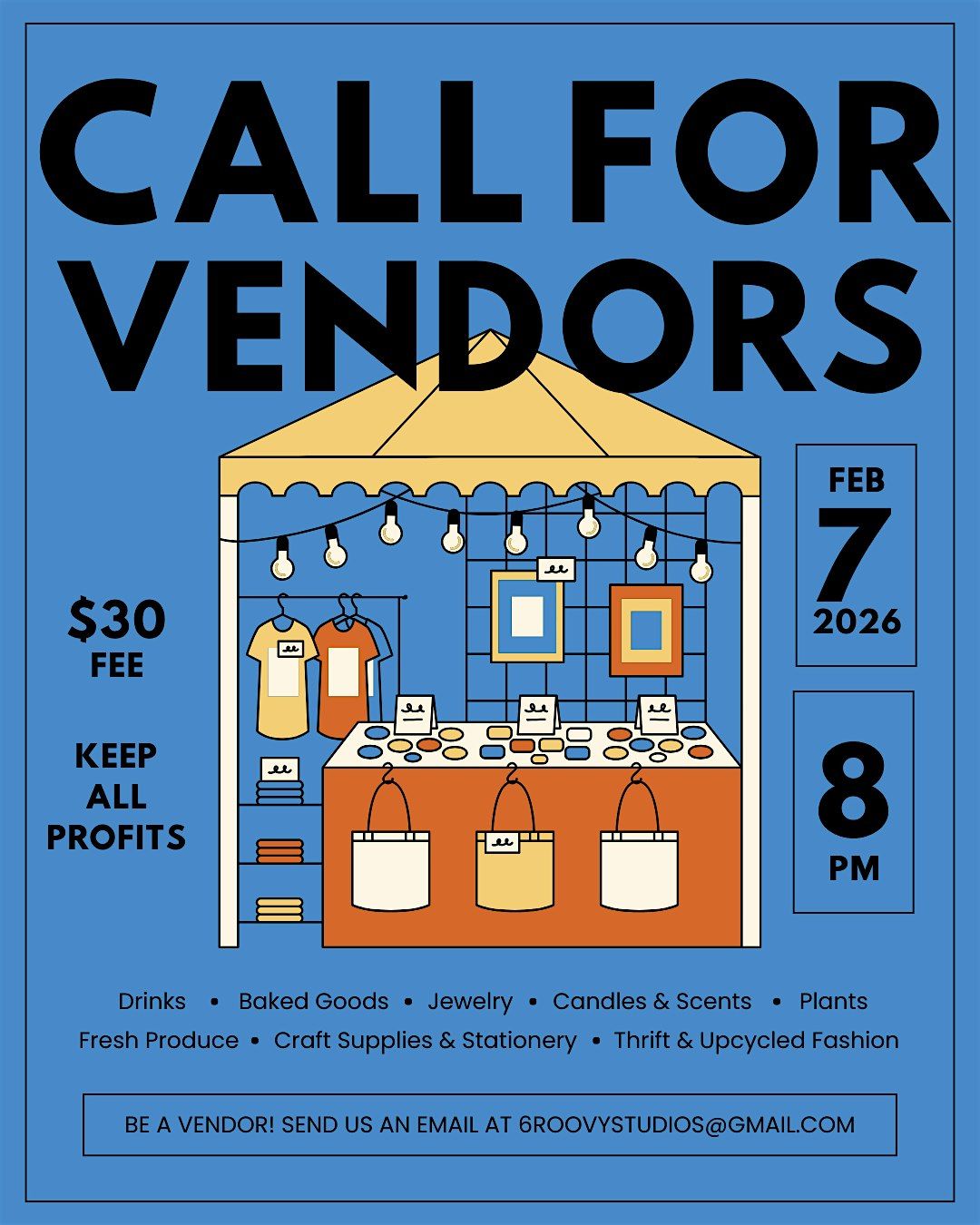 CALL FOR VENDORS: BLOCK PARTY