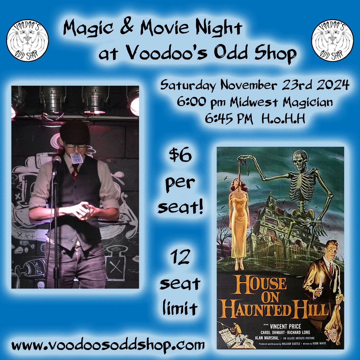 Magic and Movie Night at Voodoo's Odd Shop