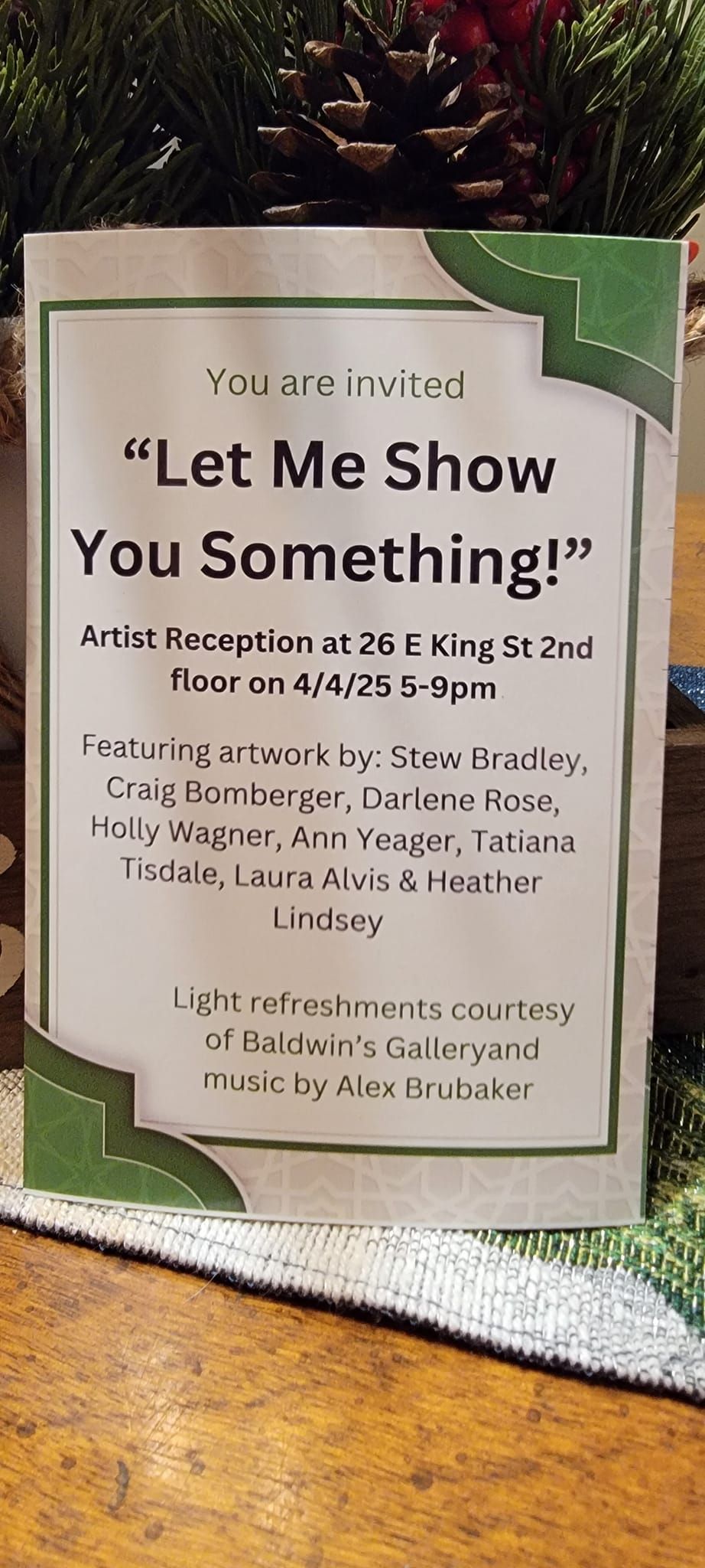 "Let Me Show You Something" Spring Art Show