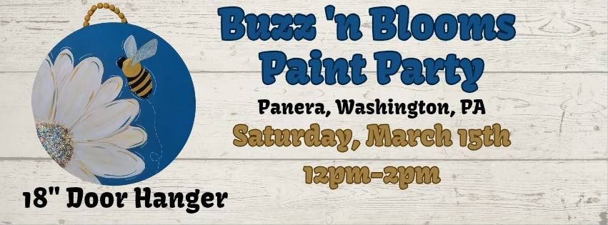 Buzz 'n Blooms Door Hanger Paint Party