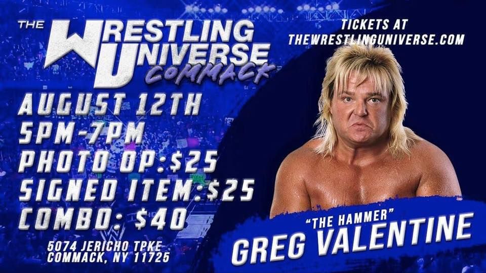 Greg “The Hammer” Valentine Meet & Greet at The Wrestling Universe