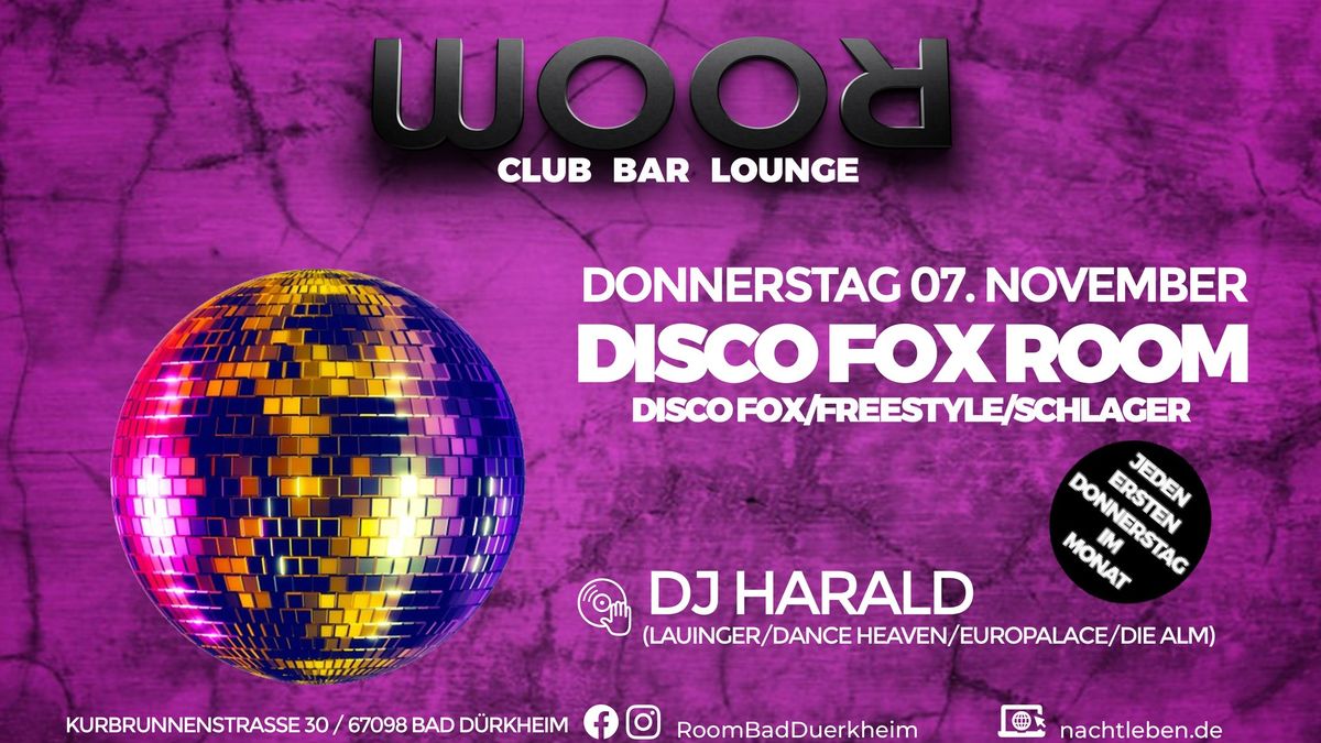 Disco Fox Room mit DJ Harald