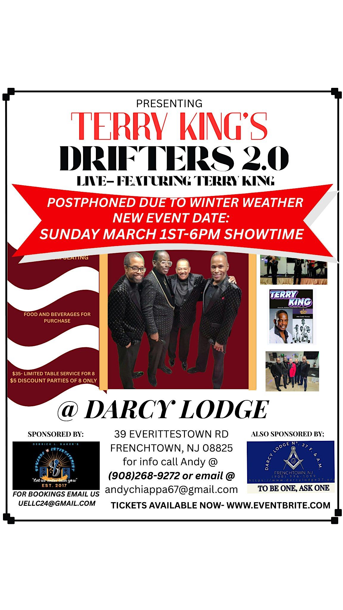 PRESENTING THE ROCK AND ROLL LEGEND TERRY KING AND HIS DRIFTERS 2.0 ...