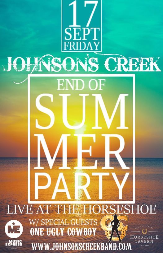 Hopefully NOT A Socially Distant Concert: Johnson's Creek  w\/Special Guests One Ugly Cowboy