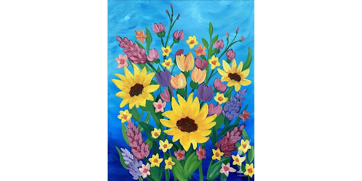 Colorful Wildflowers - Paint and Sip in Denver | Classpop!\u2122