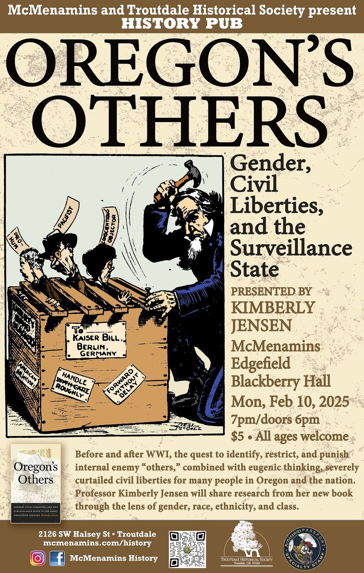 History Pub - Oregon's Others: Gender, Civil Liberties, and the Surveillance State