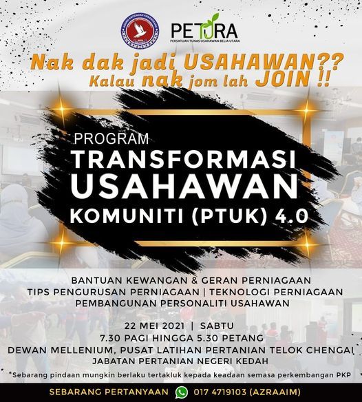 Program Transformasi Keusahawanan, Jabatan Pertanian Negeri Kedah 