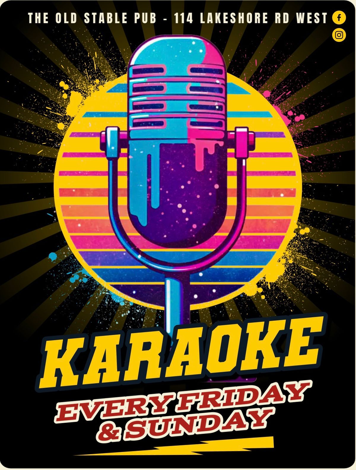 Karaoke Night EVERY FRIDAY AND SUNDAY 