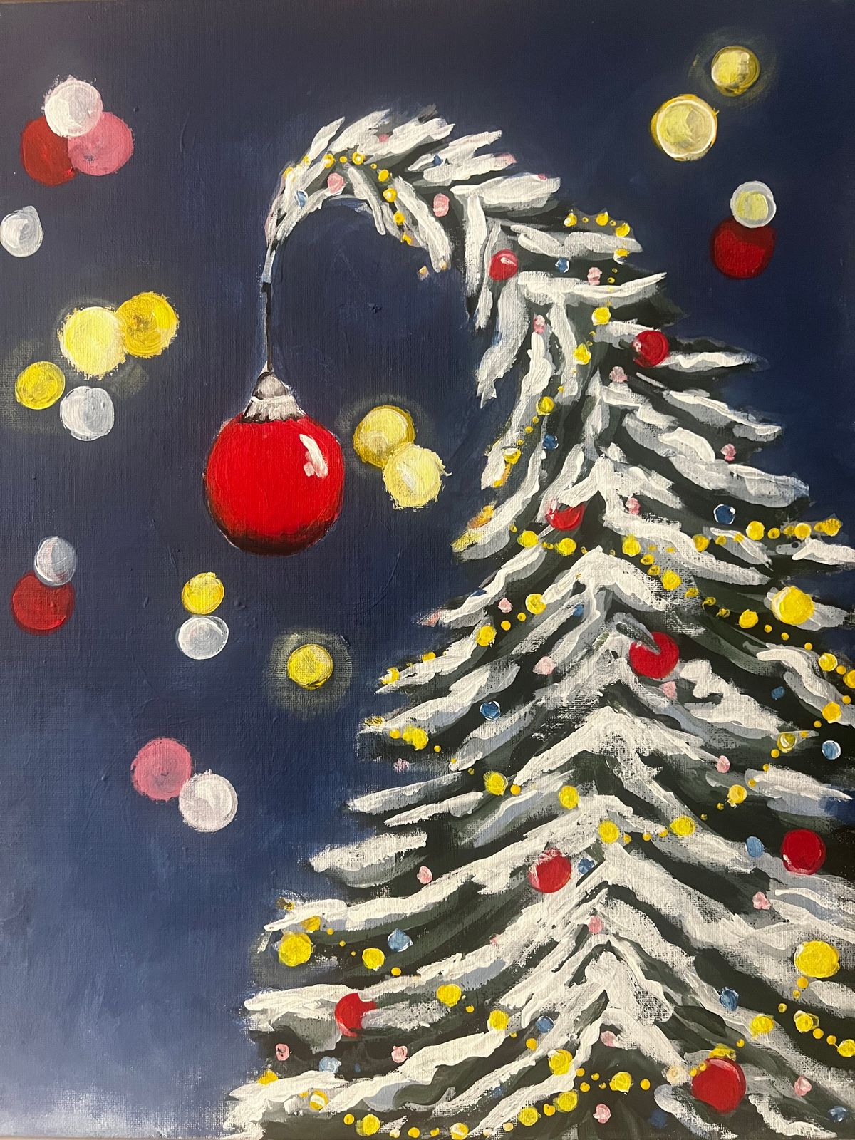 Trim the Tree Paint Class