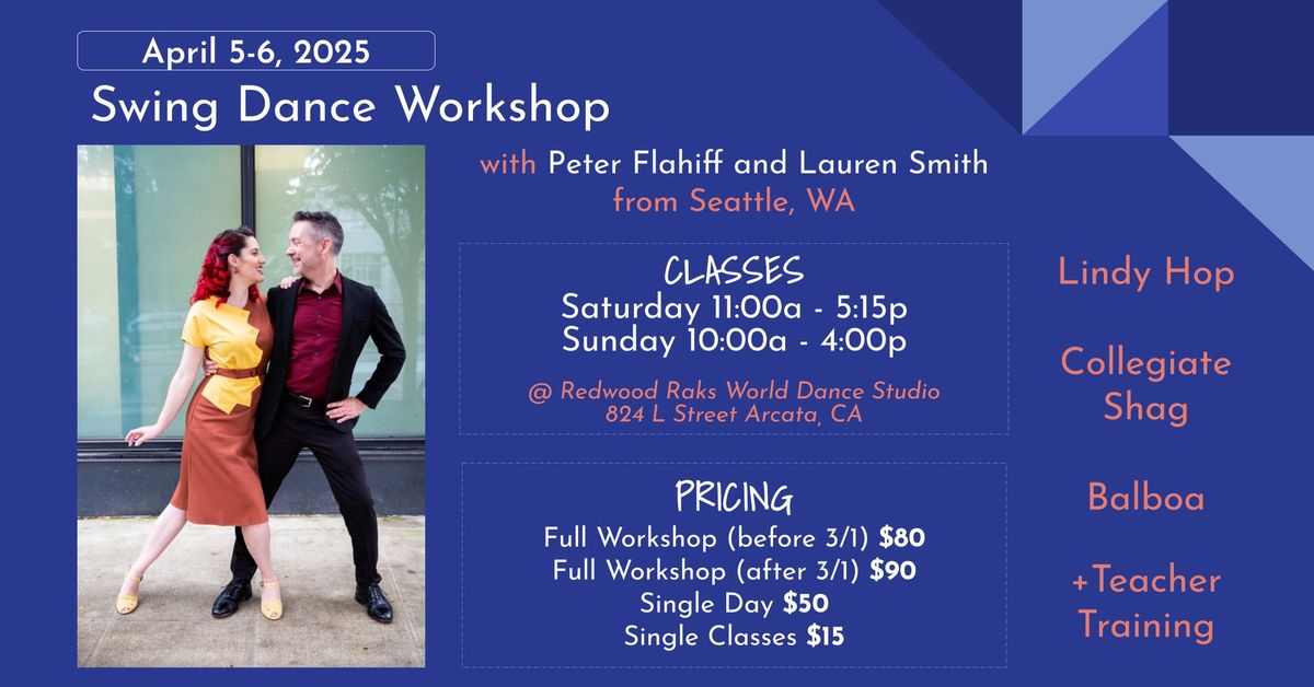 Swing Dance Workshop with Peter Flahiff and Lauren Smith