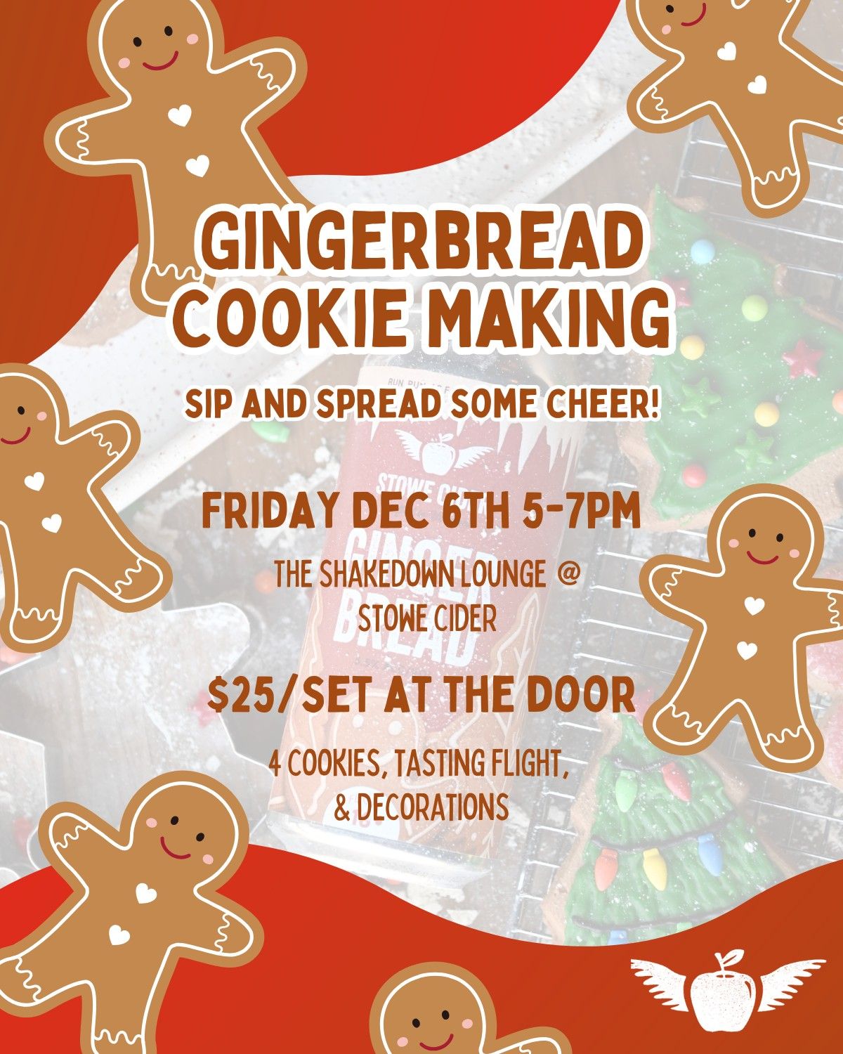 Gingerbread Cookie Making at Stowe Cider! 