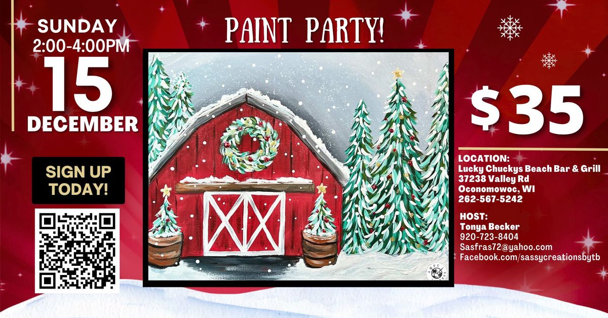 Lucky Chucky Paint Party 12-15-24 2pm