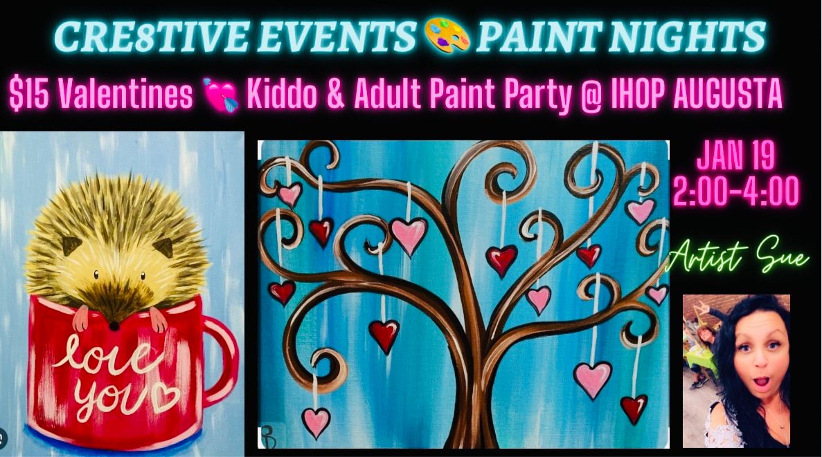 $15 Paint Night - Kiddos & Adults - IHOP AUGUSTA 