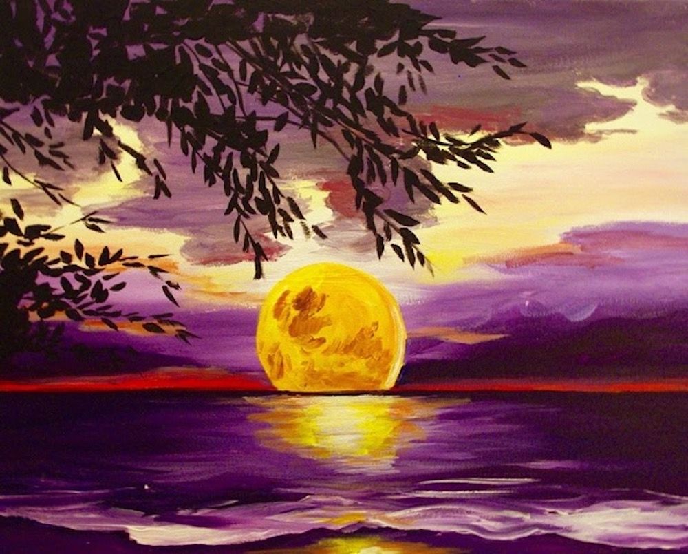 Super Moon Lake ~ $3 Sangrias \u2013 Paint and Sip \u2013 Lansing