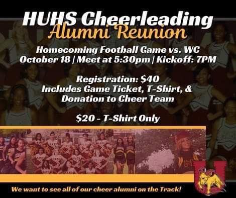 HUHS CHEERLEADING ALUMNI REUNION