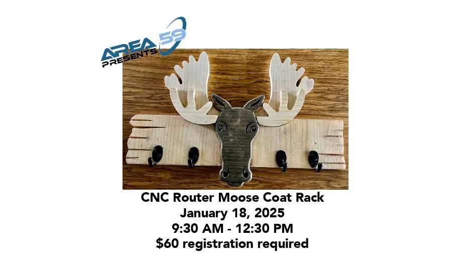 CNC Router Moose Coat Rack MakerClass