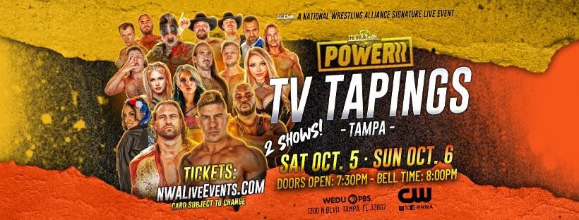 NWA Powerrr Tapings at WEDU in Tampa, FL