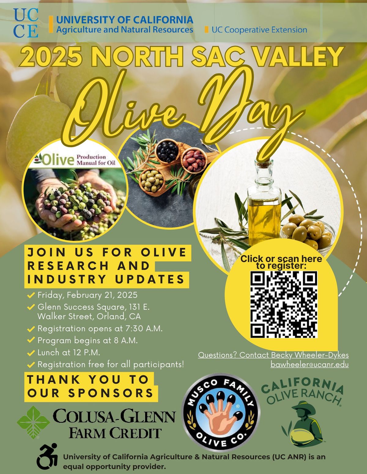 UCCE Northern Sacramento Valley Olive Day 2025