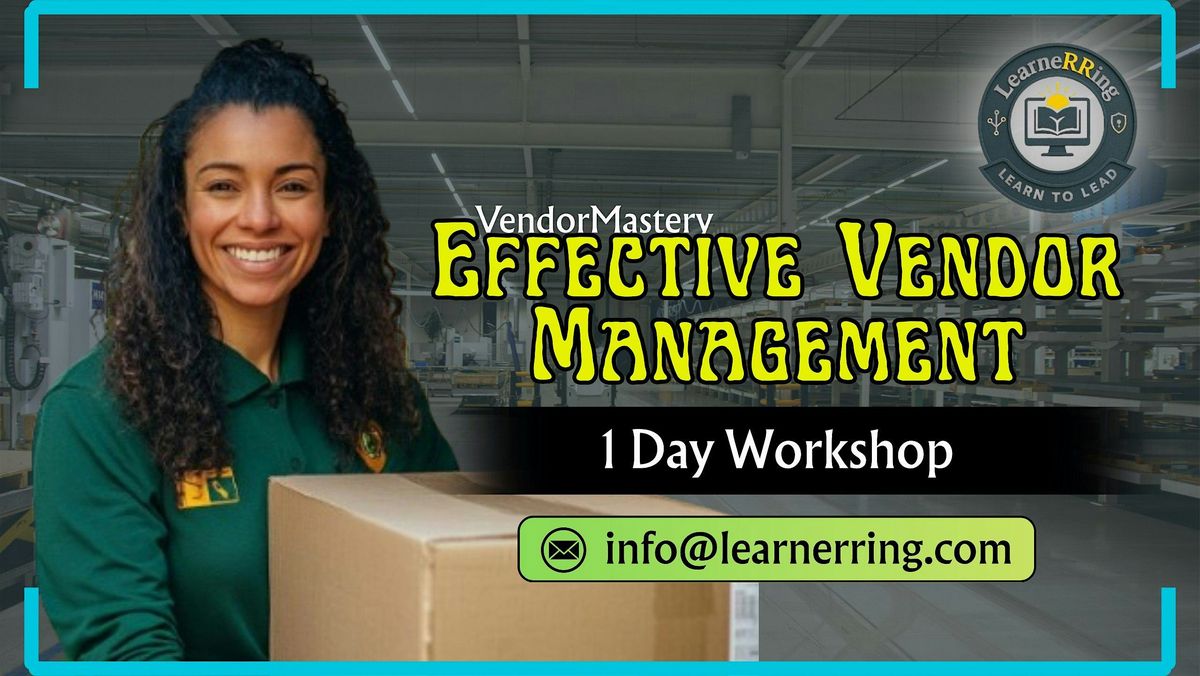 Effective Vendor Management 1-Day Workshop|Sioux Falls, SD