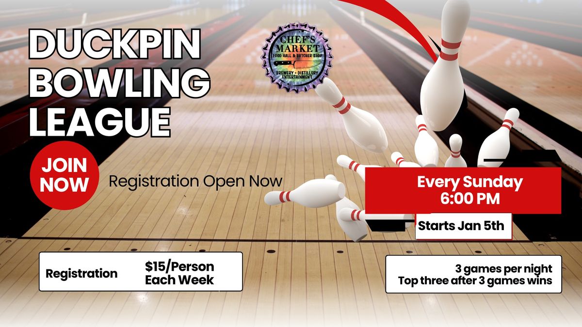 Duckpin Bowling League - Every Sunday