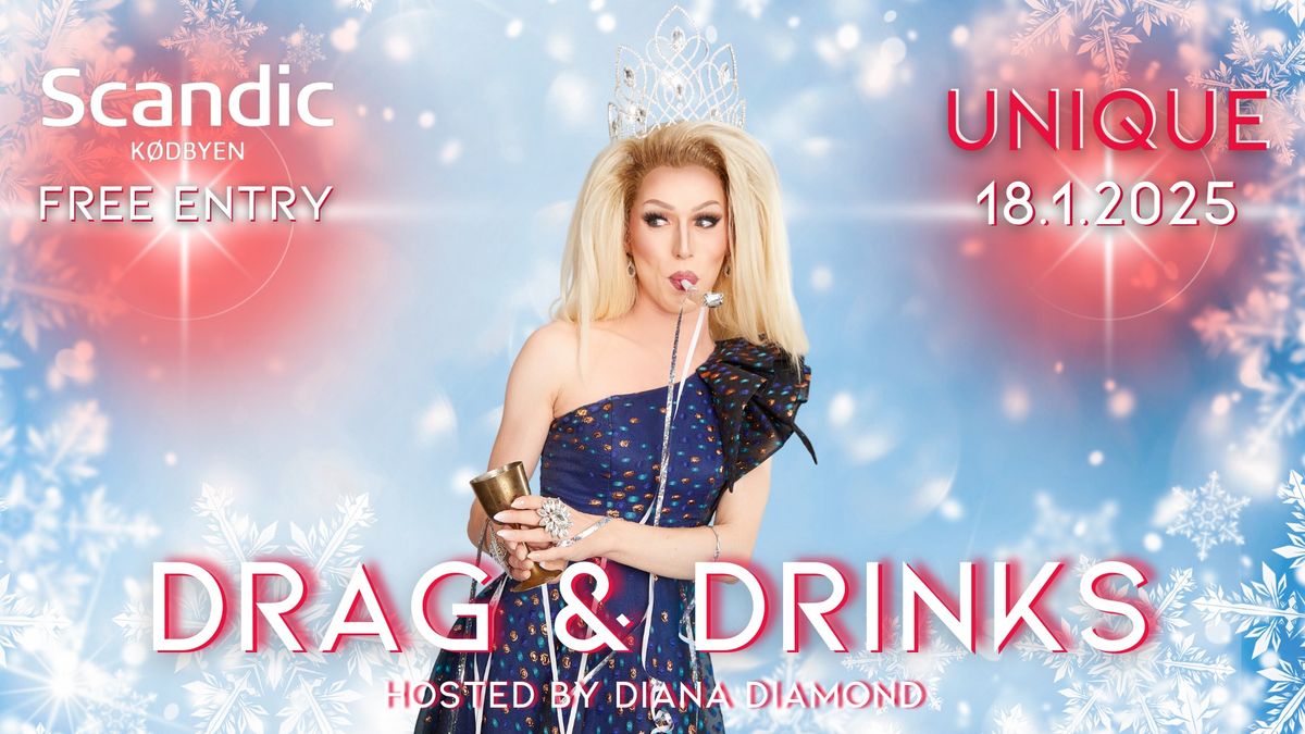 Free Dragshow - Drag & Drinks at Scandic K\u00f8dbyen 18\/1