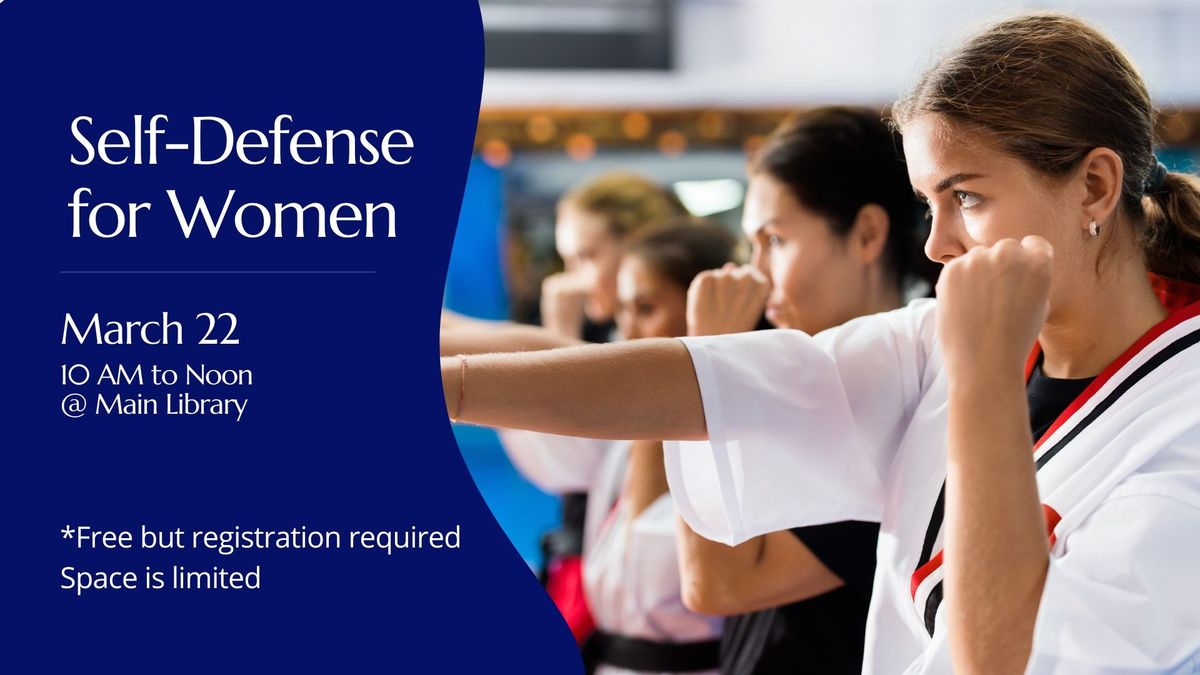 Self-Defense for Women: 2-hour Class 