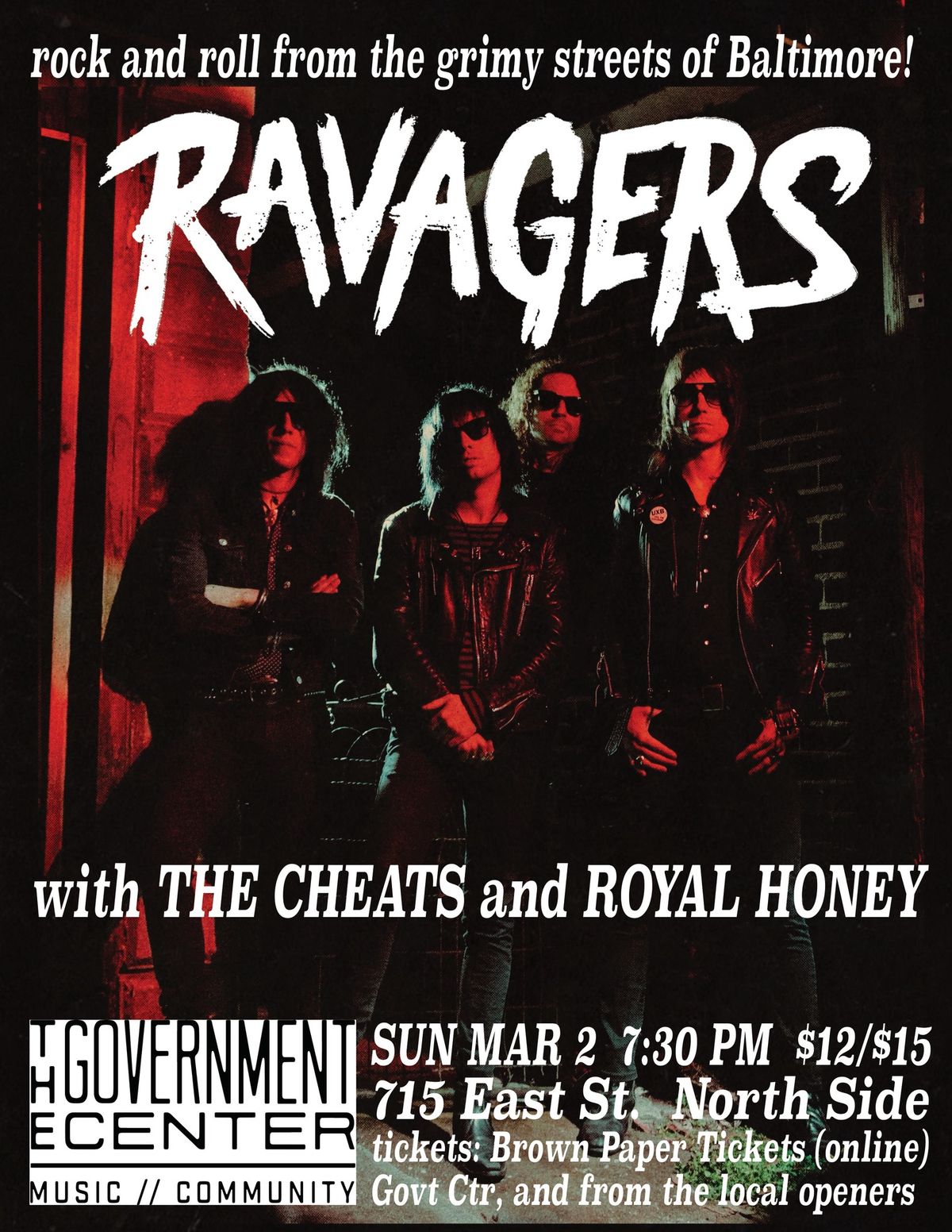 Ravagers, The Cheats, Royal Honey at Government Center