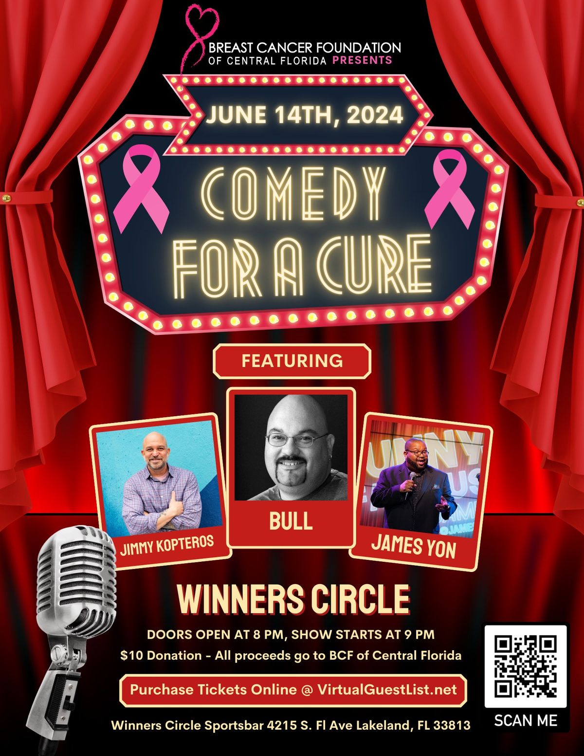 The Breast Cancer Foundation of Central Florida Presents: Comedy for a Cure